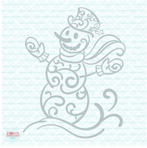 Download 639+ Snowman SVG Flourish Cameo